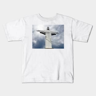 Jesus Christ with open arms. Kids T-Shirt